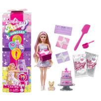 BARBIE Party Unboxed Reveal siurprizų rinkinys šviesiaplaukė lėlė, JFG70
