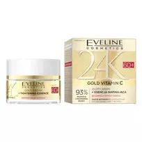 EVELINE_24K Gold Vitamin C Auksinis veido stangrinamasis kremas 60+ 50 ml