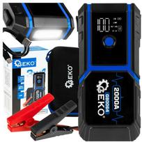 Geko Jump Starter 20000mAh 1000A LED QC3.0 12V, 2000A MAX, 2x USB, LED ekranas, 9 lygio apsauga, 3 apšvietimo režimai
