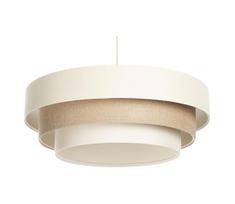Pakabinama liustra TRINITI su laidu 1xE27/60W/230V Ø 40 cm kreminė/smėlio spalvos