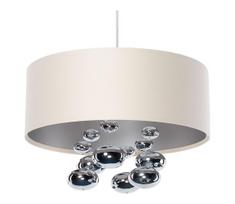 Pakabinama liustra ant laido BUBBLE 1xE27/60W/230V, skersmuo 50 cm, smėlio spalvos