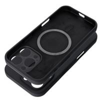 Viedtālruņa aizmugurējais vāciņš Apple Iphone 15 Silicone Case 2mm Mag Black