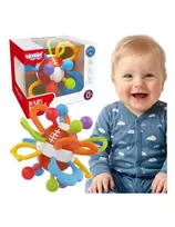 WOOPIE Rattle Teether Sensory Ball for Babies Educational 0+ Soft