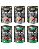SUPER RAFI Cat Mix 2 skoniai 6x400 g šlapias maistas sterilizuotoms katėms