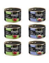 SUPER RAFI Cat Mix 2 6 x 185 g skonių šlapio maisto katėms