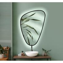 Veidrodis su LED apšvietimu ELENA BLACK 683 x 956MM juodu rėmeliu 4000K