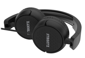 HC110 ausinės STREETZ, sulankstomos, su garso reguliavimu, USB-C, juodos / HC110-BLK / 6612121