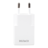 USB-C įkroviklis DELTACO, 1x USB-C PD 30 W, plonas, PPS, baltas / USBC-AC156 / 1903268