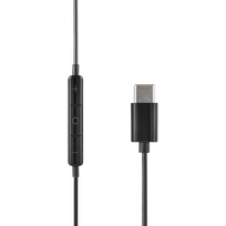 C220 į ausis įdedamos ausinės STREETZ, 3-mygtukai, USB-C, juodos / C220-BLK / 6612109