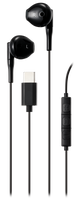 Ausinės STREETZ , 3-mygtukai, USB-C, juodos/ C210-BLK / 6612040