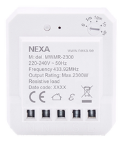 NEXA MWMR-2300 relė, suderinama su Nexa Bridge 14567 / GT-296