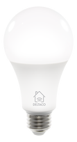 LED lemputė DELTACO Smart Home, E27, WiFI 2.4GHz, 9W, 810lm, 2700K 6500K, 220 240 V, balta SH-LE27W