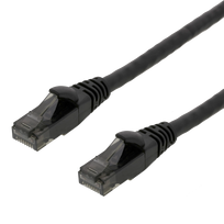 Patch kabelis DELTACO U/UTP High Flex Cat6, 1m, 24AWG, 500MHz, LSZH, juodas / UUTP-1501