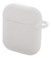 DELTACO AirPods silikono dėklas, baltas / MCASE-AIRPS002
