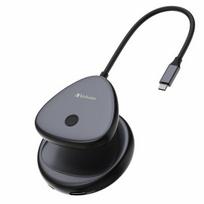 Verbatim Share My Screen 4K USB-C Wireless Video Transmitter, Black/Black, Model 32147