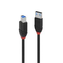 Lindy USB 3.2 Gen 1 Active Slim Cable, USB-A to USB-B (black, 10 meters)