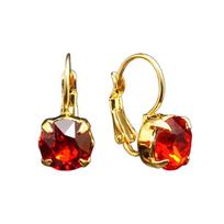 Auskarai moterims DiamondSky „Glory (Light Siam)“ su Swarovski kristalais