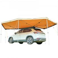 Transporto priemonės markizė, 270 laipsnių su integruotomis LED lemputėmis, 570x387x210 cm, smėlio spalvos, atspari vandeniui