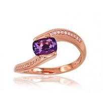 Auksinis žiedas su deimantais Diamond Sky "Comet VIII" iš raudono, 585 prabos aukso, 18. 3.36 g