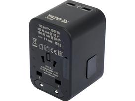 Universalus kelioninis adapteris | USB-A ir USB-C | 65 W (YT-81303)