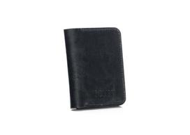 Plona vyriška odinė piniginė su monetų laikikliu SOLIER SW16 SLIM BLACK
