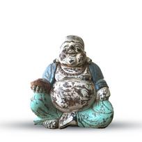 Rankų darbo statula Happy Buddha 30 cm