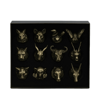Taurelių rinkinys Kinų zodiako gyvūnai 12 vnt.
