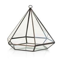 Stiklinis terariumas deimato forma 22 x 22 x 17 cm