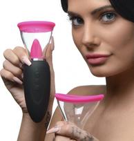 Laižymo ir čiulpimo stimuliatoriai 10 vnt. Xr Brands Lickgasm Mini, rožinis