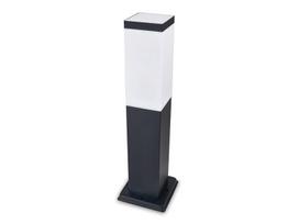 Lauko Led šviestuvas 45cm E27 kvadratinis juodas