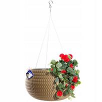 Pakabinama gėlinė su įdėklu, apvali, balkonui, terasai, 29,5cm