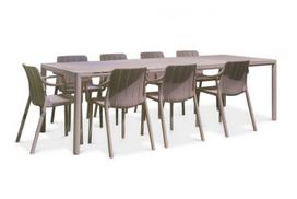 9-ių dalių lauko baldų komplektas Tiberina/Tevere, stalas 211-275 cm, Tortora