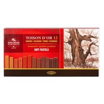 Sauss pastelės "toison D'or", 12 vnt., 6 spalvų, rudos
