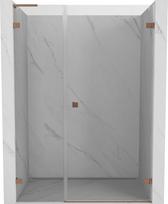 Mexen Lunar-B L atveriamos dušo durys dešinės 150 cm, skaidrios, šlifuotas varis - 832SL-150-050-65-00-P
