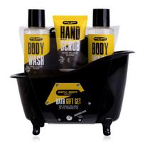 Kūno priežiūros rinkinys Accentra Bath and Body Toolkit vyrams: dušo želė, 100 ml + dušo želė, 100 ml + šveitiklis rankoms, 50 ml + kempinė, 1 vnt.