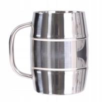 Mfh Barrel alaus bokalas, 1l, dviguba sienelė, nerūdijantis plienas