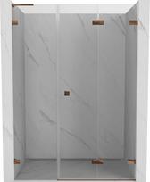 Mexen Lunar-F L sulankstomos dušo durys, dešinės 120 cm, skaidrios, rožinis auksas - 836SL-120-050-60-00-P
