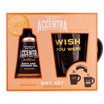 Dovanų rinkinys Accentra Men's Collection vyrams: dušo želė, 60 ml + puodelis su spalvos keitimo efektu, 250 ml, 1 vnt.