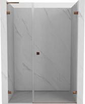 Mexen Lunar-B L dušo durys varstomos dešinės 125 cm, skaidrios, rožinis auksas - 832SL-125-050-60-00-P