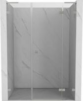 Mexen Lunar L dešrainės durys, dešinė 120 cm, permatomos, šukuotas nikelis - 834SL-120-050-97-00-P