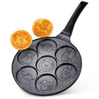 Keptuvė su 7 formelėmis gyvūnėlių pavidalu kiaušiniams ir blynams