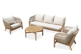 Medinių lauko baldų komplektas Bergen Caffe Max Acacia Wood