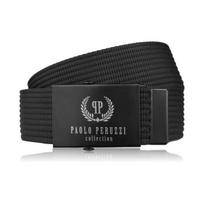 Paolo Peruzzi vyriškas juodas 125 cm diržas