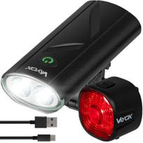 Led dviračio žibintų rinkinys priekinis ir galinis Usb