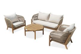 Medinių lauko baldų komplektas Bergen Caffe Acacia Wood