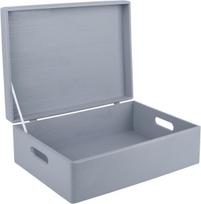 Pilka medine dezute su dangciu ir rankenomis 40x30x14cm