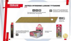 Proline Peiliai 5175410, 18mm, 0,5mm, 10 vnt., SK5 plienas su titano danga