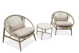3-ių dalių lauko baldų komplektas Galla, Light Beige