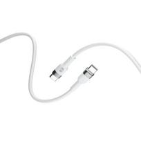 Forever Flexible Usb-c - Usb-c 1m 60w baltas įkrovimo laidas