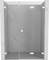 Mexen Lunar-F L sulankstomos dušo durys dešinės 110 cm, permatomos, baltos - 836SL-110-050-20-00-P